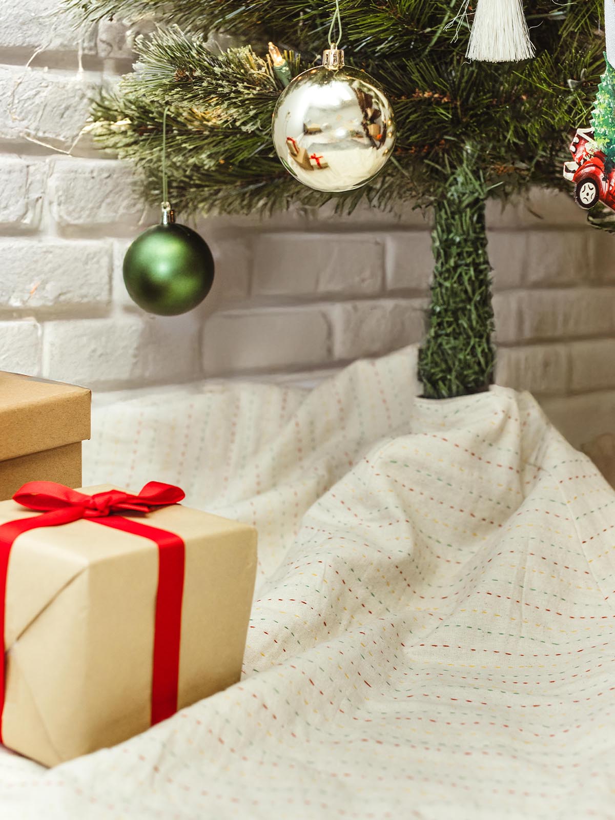 Kantha Christmas Tree Skirt