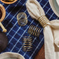 Coiled Brass Napkin Rings (Set of 4)