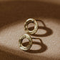 Hammered Open Circle Earrings