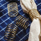 Coiled Brass Napkin Rings (Set of 4)