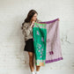 Upcycled Sari Mini Cotton Kantha Blanket