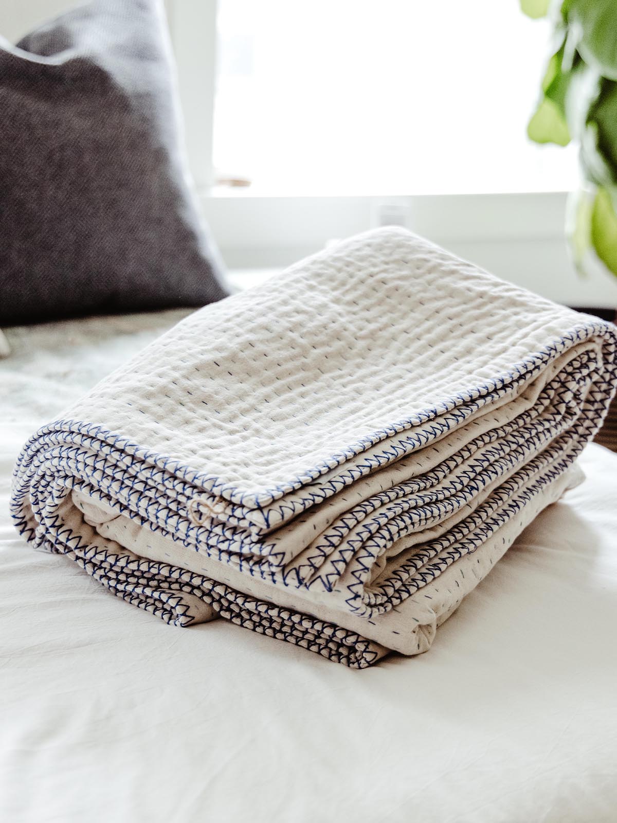 Twin Kantha Blanket