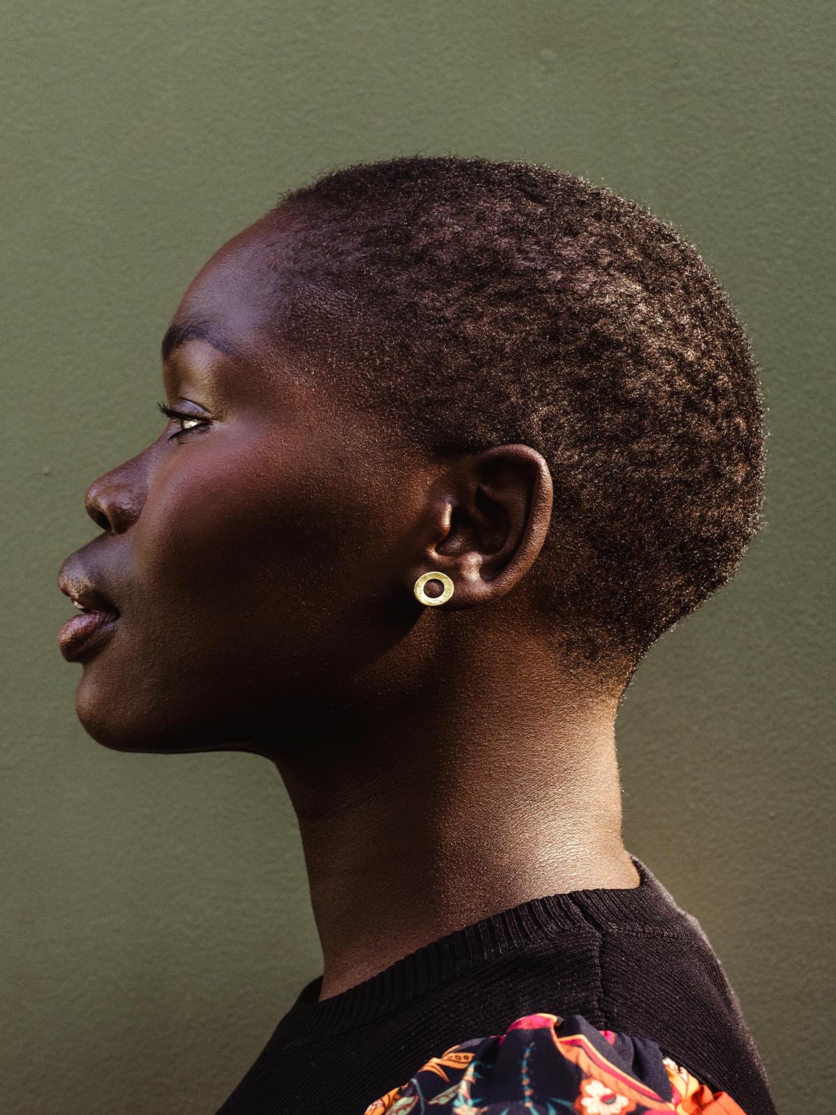 Hammered Open Circle Earrings
