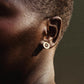 Hammered Open Circle Earrings
