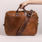 Executive Leather Laptop Messenger Bag