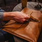 Brown Leather Laptop Case
