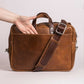 Executive Leather Laptop Messenger Bag
