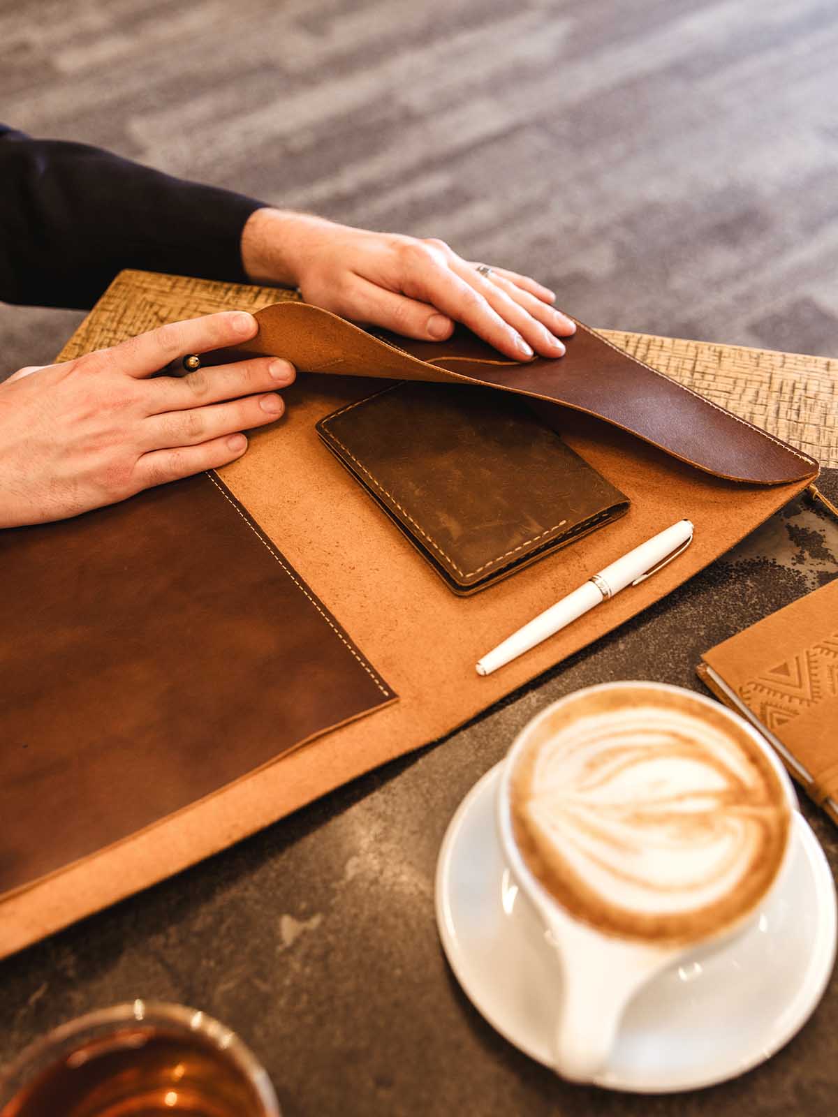Premium Leather Portfolio (Padfolio)