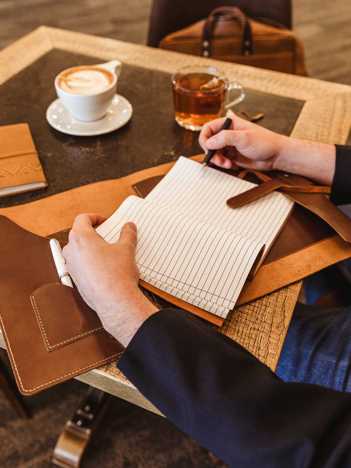 Premium Leather Portfolio (Padfolio)