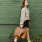 Executive Leather Laptop Messenger Bag