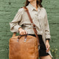 Executive Leather Laptop Messenger Bag