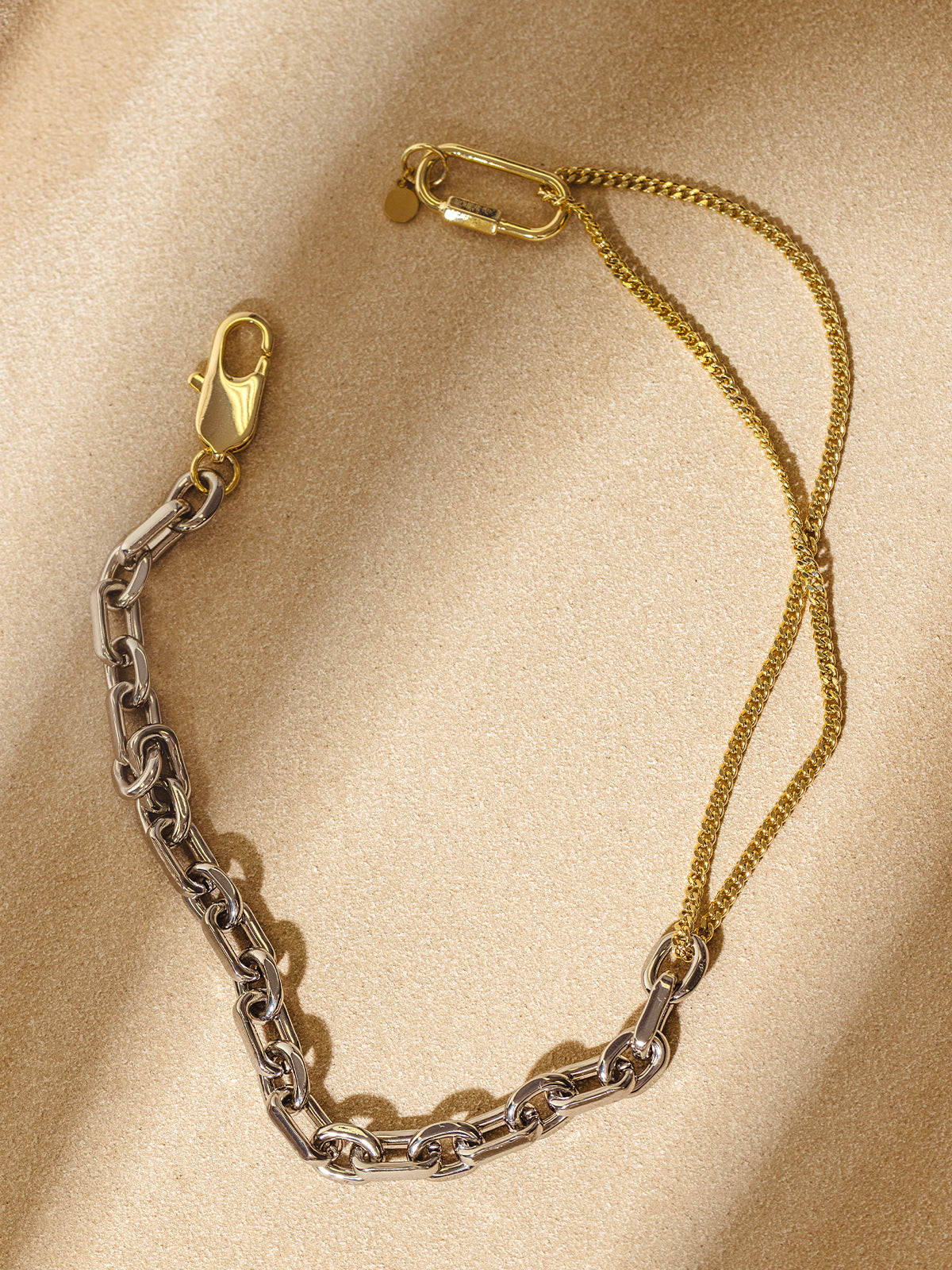 Known & Loved Mixed Metal Short Chain Necklace