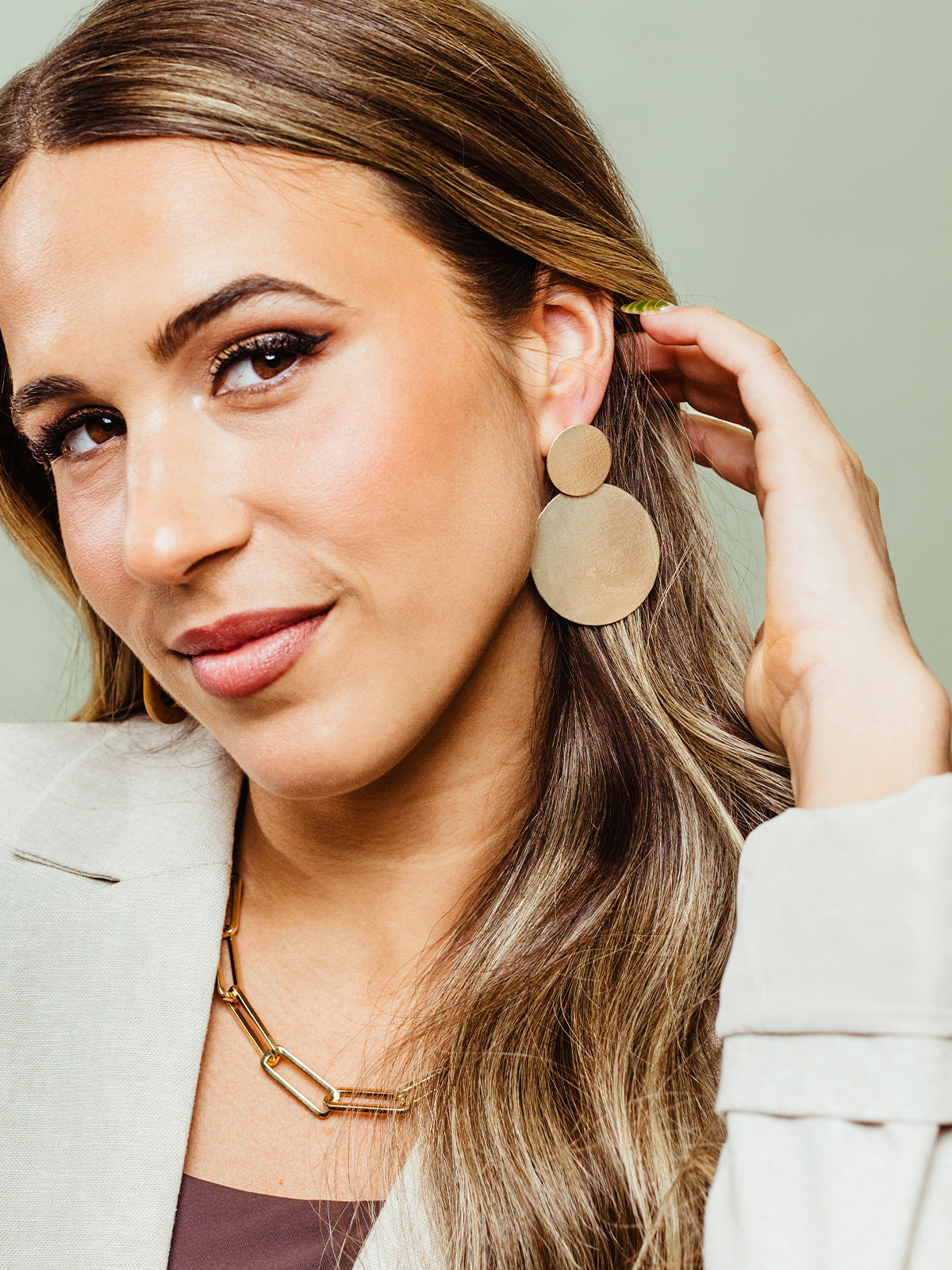 Boundless Gold Circle Drop Earrings
