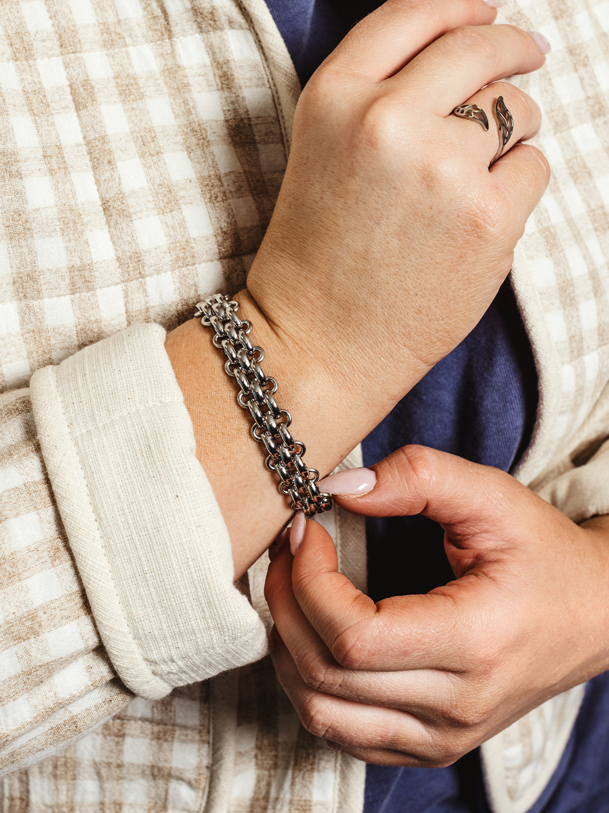 The Magen Chunky Silver Chain Bracelet