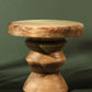 Flourish Round Wood Pedestal Stand
