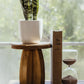 Deep Roots Small Wood Pedestal Stand