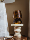 Flourish Round Wood Pedestal Stand
