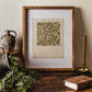 Palaash Olive Screen-Printed Wall Hanging