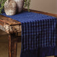 Morning Indigo Block-Printed Cotton Table Runner