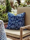 Khejari Indigo Block-Printed Pillow Cover