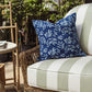 Khejari Indigo Block-Printed Pillow Cover