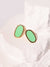 Enamel Oval Stud Earrings