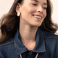 Enamel Oval Stud Earrings