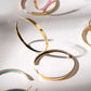 Color Pop Gold Hoop Earrings