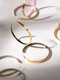 Color Pop Gold Hoop Earrings