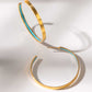 Color Pop Gold Hoop Earrings