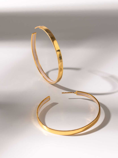 Color Pop Gold Hoop Earrings