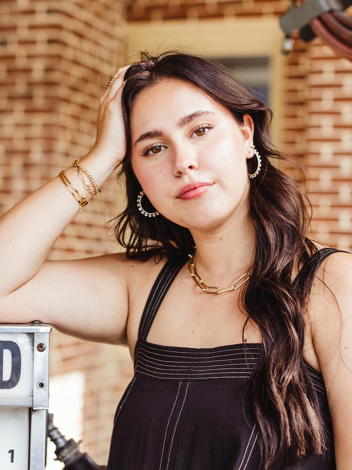 Disc Hoop Earrings