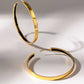 Color Pop Gold Hoop Earrings