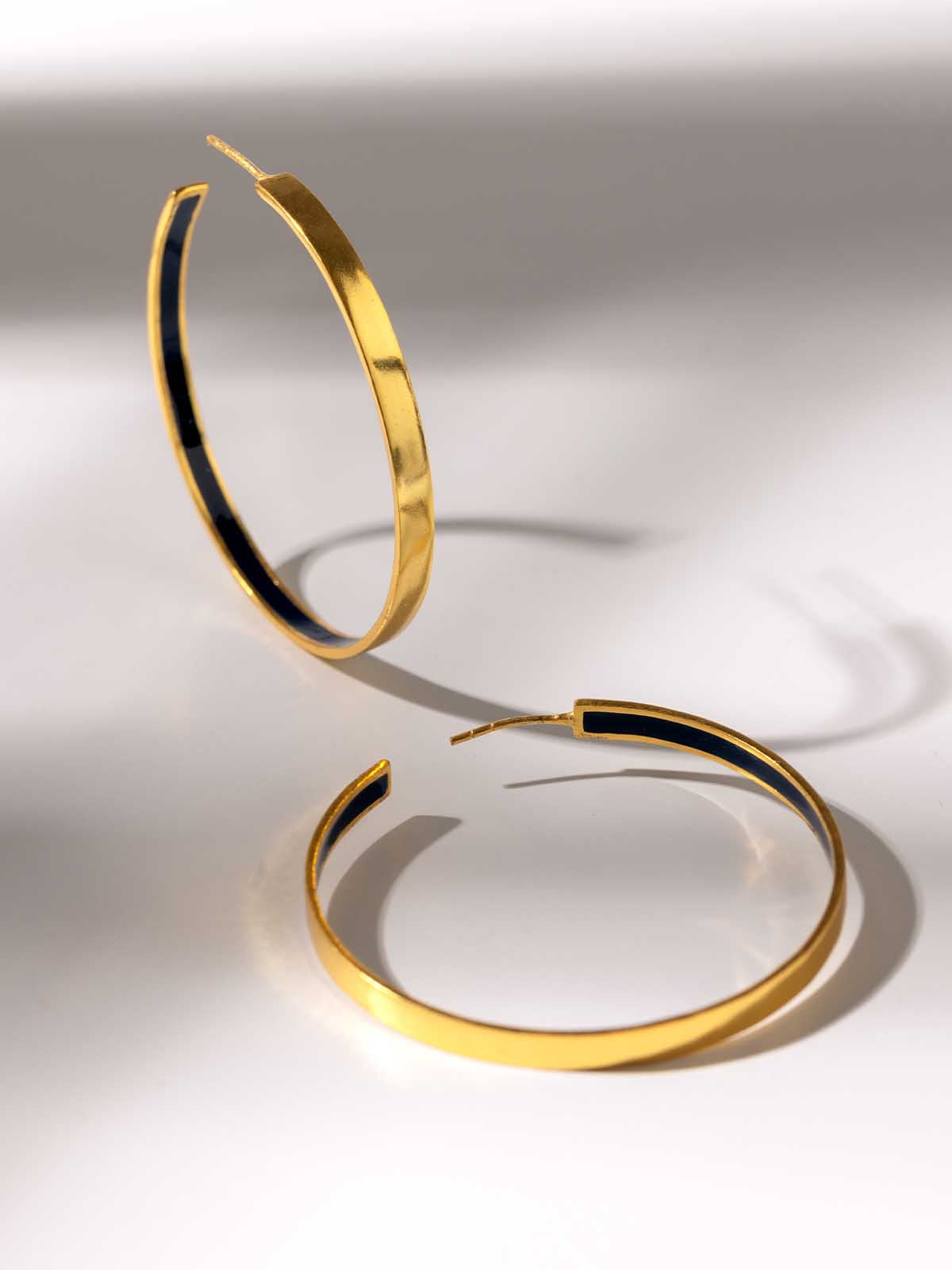 Color Pop Gold Hoop Earrings