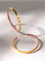 Color Pop Gold Hoop Earrings