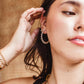 Disc Hoop Earrings