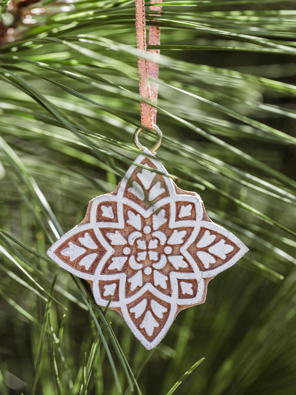 Wood Star Ornament