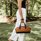 Satchel Leather Bowler Bag