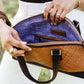 Satchel Leather Bowler Bag