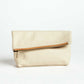 Asymmetric Leather Makeup Bag