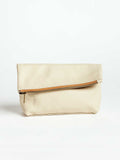 Asymmetric Leather Makeup Bag