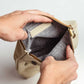 Asymmetric Leather Makeup Bag