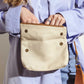 Asymmetric Leather Makeup Bag