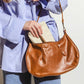 Asymmetric Leather Makeup Bag