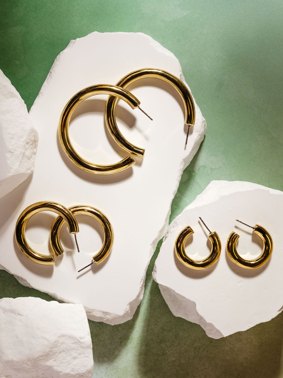 Zuri Gold Hoop Earrings