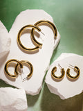 Zuri Gold Hoop Earrings