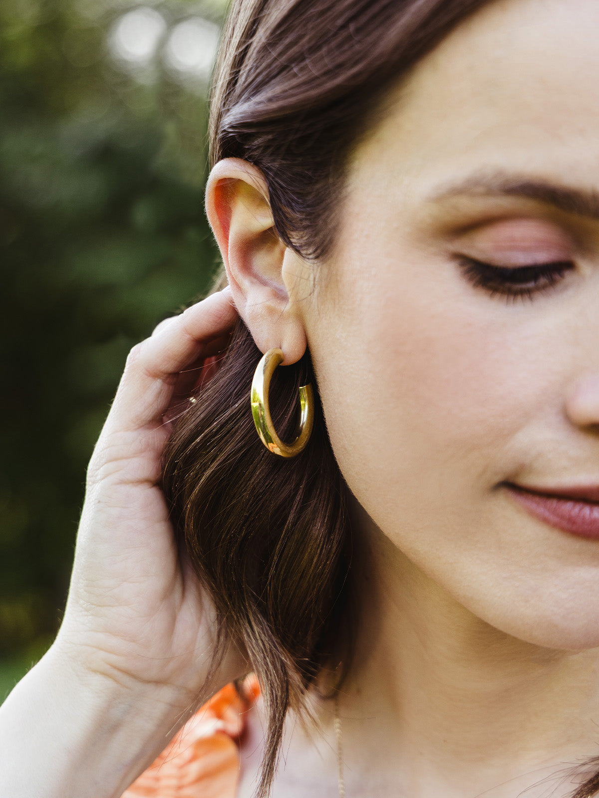 Zuri Gold Hoop Earrings