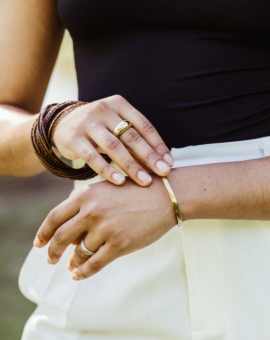 Wema Gold Cuff Bracelet