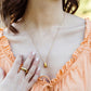 Jasiri Gold Pendant Necklace- Vertical