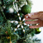 Beaded Snowflake Ornament Set- Blue and White